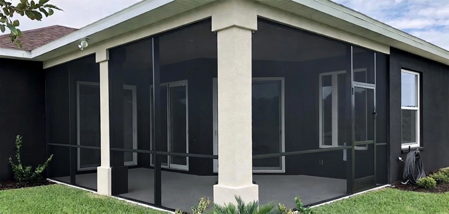 Custom aluminum screen enclosure