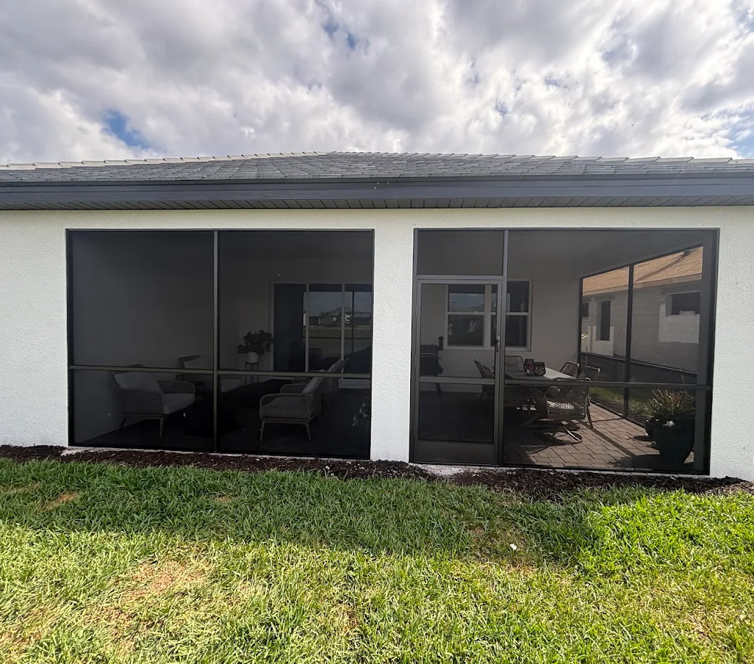 Screened lanai enclosure on Shawn Clipner's home